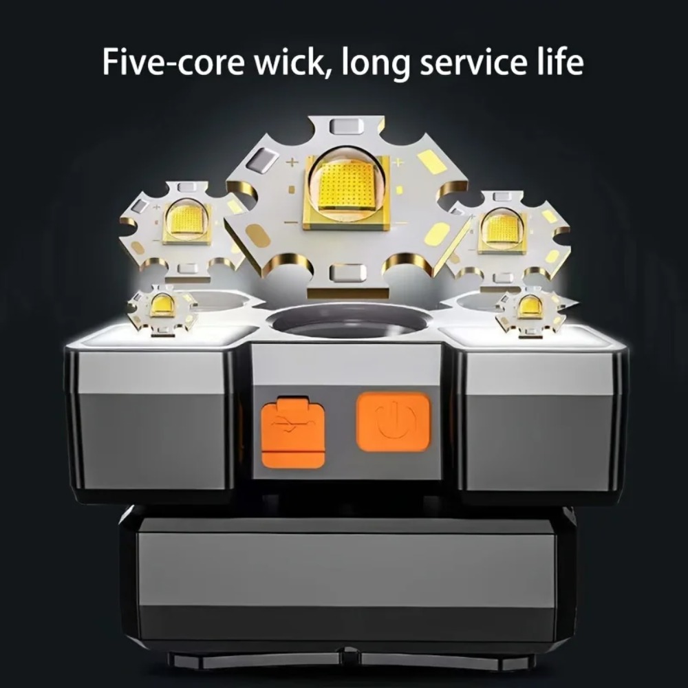 5*LED High Power Headlamp Supe - đánh giá và giá Fishing Headlamp