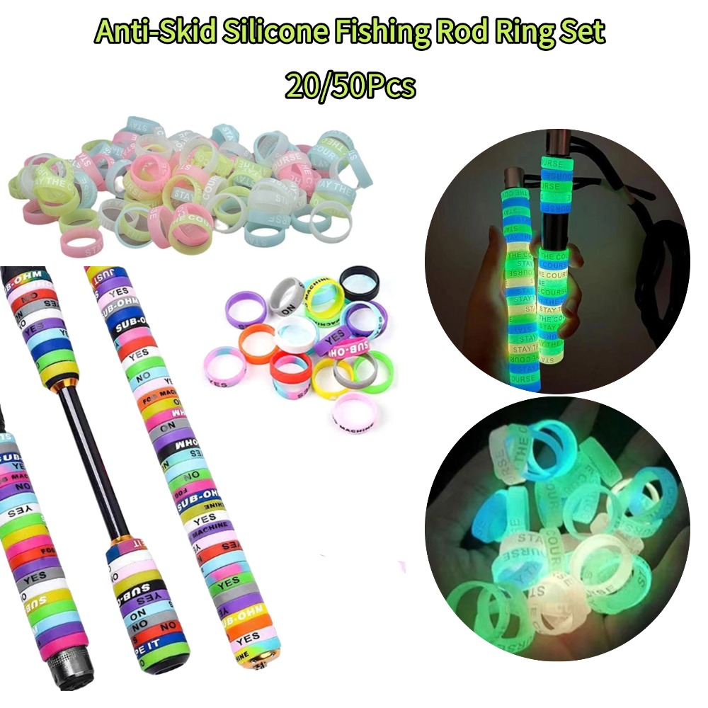 20/50Pcs Anti-Skid Silicone Fi - đánh giá và giá Fishing Rod Glove