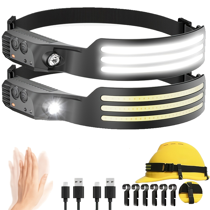 LED Sensor Headlamp USB Rechar - đánh giá và giá Fishing Headlamp