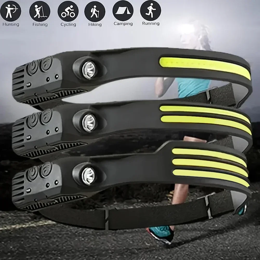 LED Sensor Headlamp USB Rechar - đánh giá và giá Fishing Headlamp